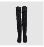 Over-knee Boots Soft-faced Thick-heeled Women's Boots