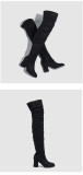 Over-knee Boots Soft-faced Thick-heeled Women's Boots