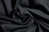 High Neck Flared Sleeve Short Dress