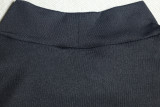 High Neck Flared Sleeve Short Dress