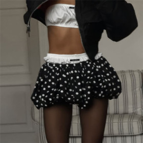 Polka Dot Buds Miniskirt