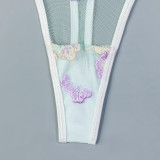 Embroidered Three-dimensional Jacquard Gathering Underwear