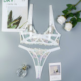 Embroidered Three-dimensional Jacquard Gathering Underwear