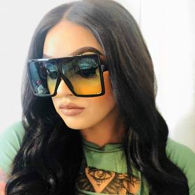 Fashion Sunglasses Women Ladies Red Fashion Oversized Square Sun Glasses Driving Shades Eyewear UV400 gafas de sol