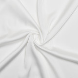 Deep V Silk Satin Long Skirt Spliced ​​halter Neck Waist-hugging Sexy Dress