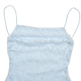 Sling Chiffon Temperament Backless Evening Dress