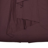Strap-breasted Long Skirt Elegant Solid Color Waist-hugging Streamer Dress