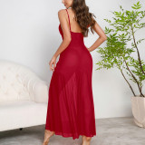 Mesh Nightgown Extended Sweet and Transparent Multi-color Home Clothes