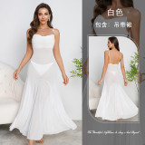 Mesh Nightgown Extended Sweet and Transparent Multi-color Home Clothes