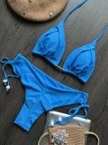 Solid Color Swimsuit Beach Sexy Ladies Swimsuit