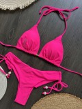 Solid Color Swimsuit Beach Sexy Ladies Swimsuit