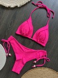 Solid Color Swimsuit Beach Sexy Ladies Swimsuit