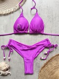Solid Color Swimsuit Beach Sexy Ladies Swimsuit