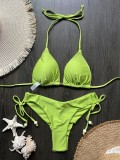 Solid Color Swimsuit Beach Sexy Ladies Swimsuit