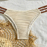 Strap-breast U-neck Simple Split Bikini Beach Hot Spring Swimsuit
