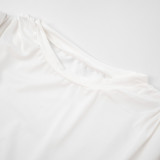 Round Neck Sleeveless Side Hollow Onesie Top Tight Shorts Two-piece Suit