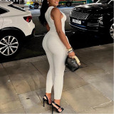 Strap Single Rotator Sleeve T-shirt High Waist Hip Casual Pants Suit