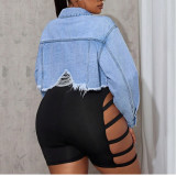 New Denim Jacket with Long Sleeves