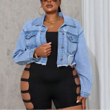 New Denim Jacket with Long Sleeves