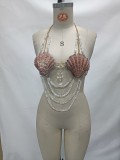 Hollow Backless Yak Beach Bikini Body Chain Halter Neck Beads