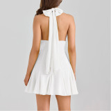 Condensed Strap Waist-removing Ladies Short Skirt