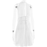 Condensed Strap Waist-removing Ladies Short Skirt