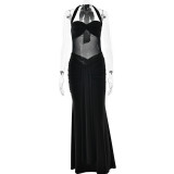 Condensed Women's Long Skirt with Backpack Hips