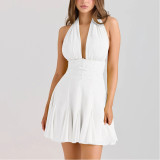 Condensed Strap Waist-removing Ladies Short Skirt