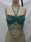Pearl Tassel Body Chain Halter Top