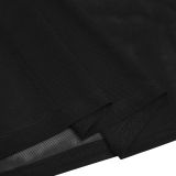 Strapple-wrapped Arm Pleated Mesh Skirt Sets