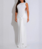 Sexy Slim Long Skirt with Backless Straps