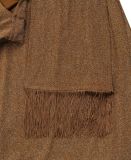 Silky Glossy Tassel Off-shoulder Sexy Dress