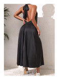 French Off-shoulder Halter Casual and Comfortable Long Dress