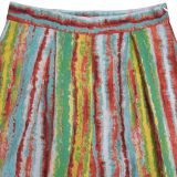 Casual Striped Tops and Trousers Two-piece Set