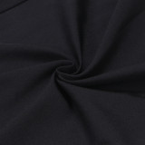 Elastic Slim Lace Drawstring Long Sleeve Waist-hugging Two-piece Set