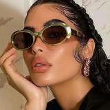 Retro Oval Sunglasses for Women's Sun Protection Glasses