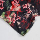 Elegant Commuter Casual Lapel Print Short Sleeve Two-piece Set