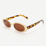 Retro Oval Sunglasses for Women's Sun Protection Glasses