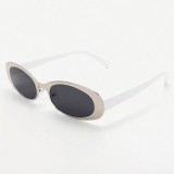 Retro Oval Sunglasses for Women's Sun Protection Glasses