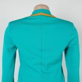 Commuter Waist Lapel Elastic Suit Vest Two-piece Set