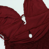 V-neck Sexy Long Skirt Backless Temperament Dress