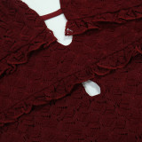 V-neck Sexy Long Skirt Backless Temperament Dress