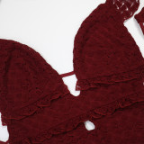 V-neck Sexy Long Skirt Backless Temperament Dress