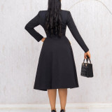 Commuter Waist Lapel Elastic Suit Vest Two-piece Set