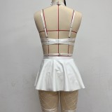 Lace Sexy Black Bra Lingerie Solid Color Leather Sexy Apron Lingerie