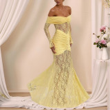 Sexy Slim One-shoulder Light Luxury Skirt