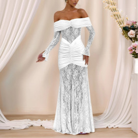 Sexy Slim One-shoulder Light Luxury Skirt