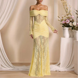 Sexy Slim One-shoulder Light Luxury Skirt