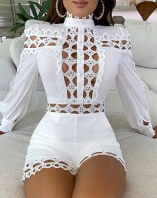 Sexy Hollow Long-sleeved Jumpsuit