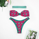 Bikini Print Split Women's Swimsuit Swimsuit